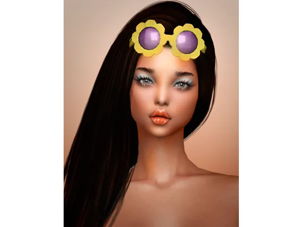 Maxis Match Sunflower Glasses Jennisims by Jennifer - The Sims 4 Custom Content