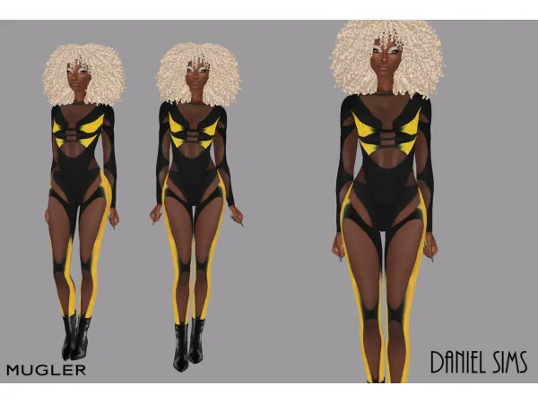 Alpha Dancers in Mugler - The Sims 4 Custom Content