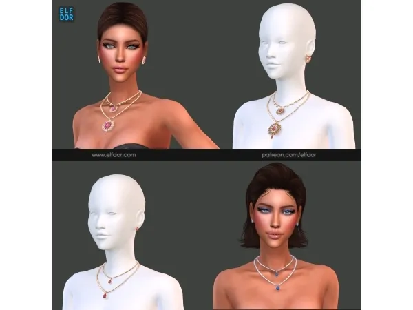 Maxis Match 2024 March 2 Jewelry Set - The Sims 4 Custom Content