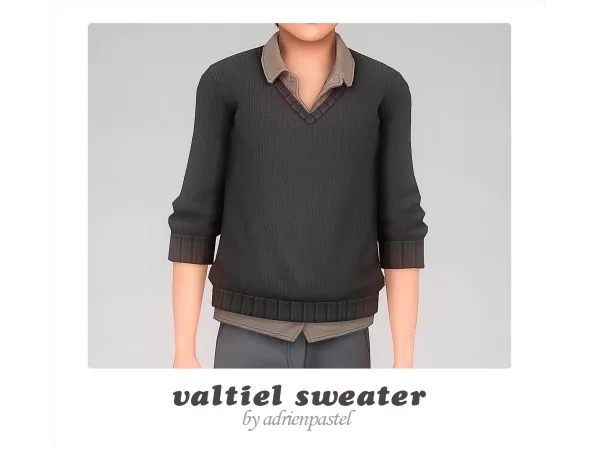 Maxis Match Valtiel Sweater Pants (Kids) by adrienpastel - The Sims 4 Custom Content