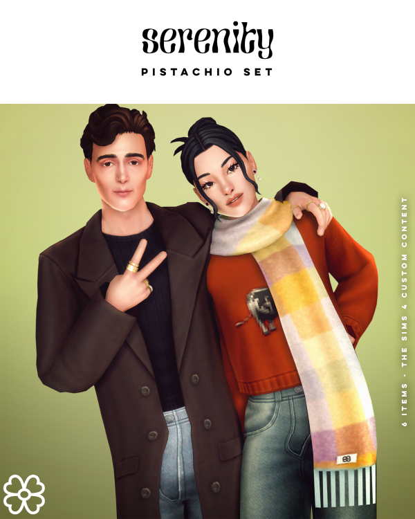 Maxis Match Pistachio Set (6 items) by simsfinds - The Sims 4 Custom Content