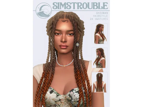 Mix Shioban Twists (3 Versions) by simstrouble by simstrouble - The Sims 4 Custom Content