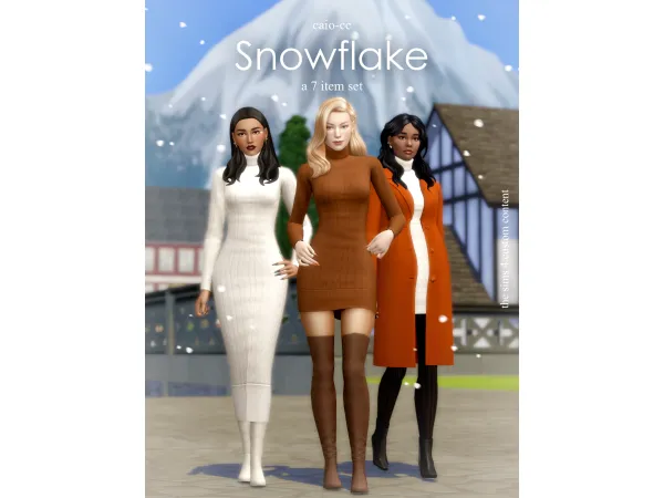 Maxis Match Snowflake A 7 items set by caiocc - The Sims 4 Custom Content