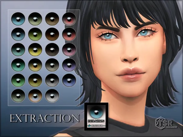 Maxis Match Extraction Maxis Match Eyes (Facepaint) ( ) - The Sims 4 Custom Content