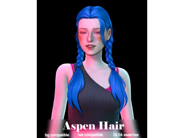 Maxis Match Aspen Hair by sunivaa - The Sims 4 Custom Content