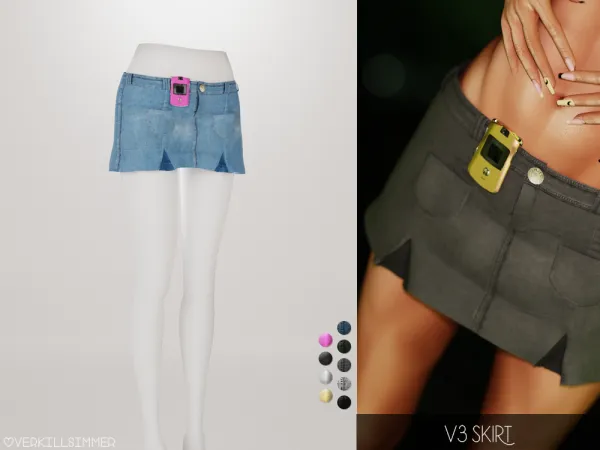 Alpha V3 skirt - The Sims 4 Custom Content