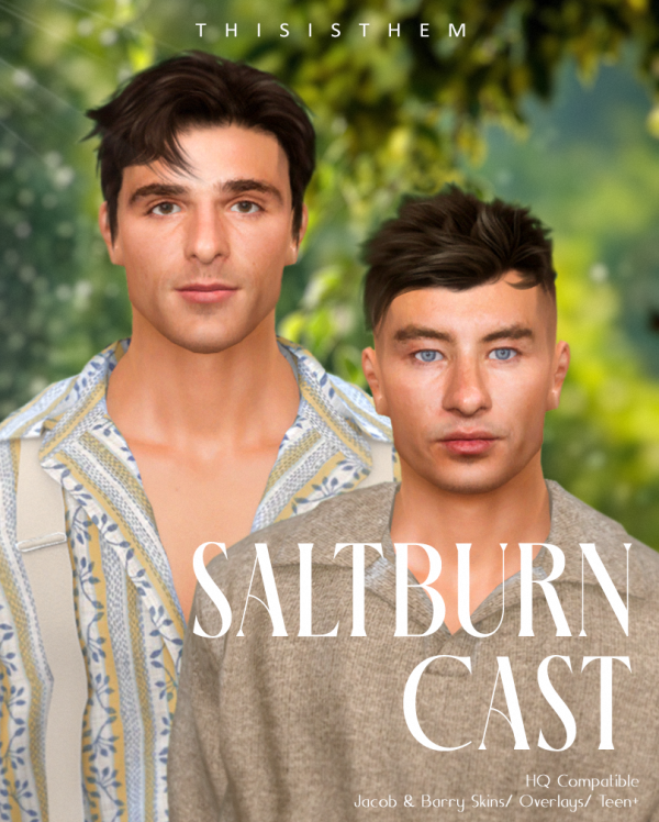 Alpha Jacob Barry Skins Sims by simsfinds - The Sims 4 Custom Content