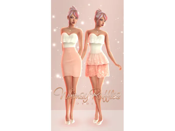 Maxis Match Whimsy Ruffles Collection by oydis - The Sims 4 Custom Content