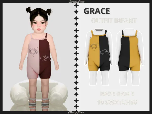Alpha Grace Outfit Infant - The Sims 4 Custom Content