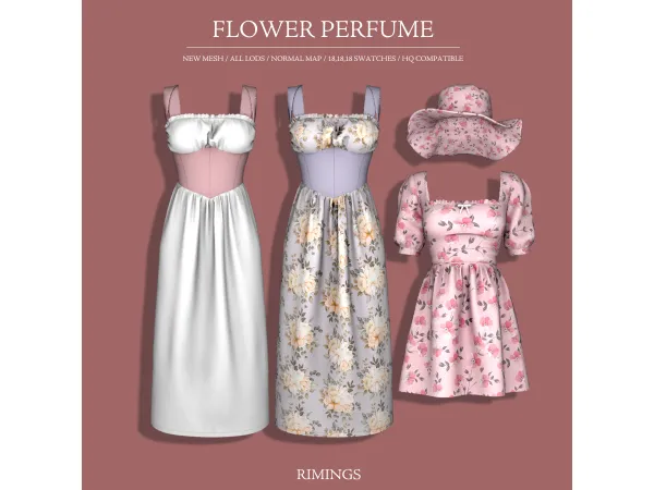 Alpha [RIMINGS] FLOWER PERFUME by RIMINGs - The Sims 4 Custom Content