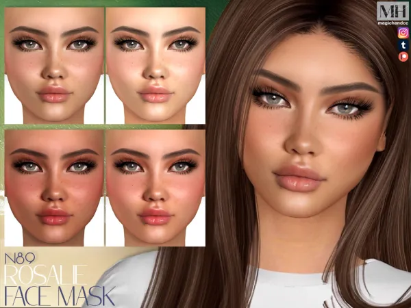 Alpha Rosalie Face Mask N89 - The Sims 4 Custom Content
