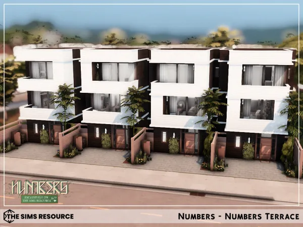 Alpha Numbers Terrace - The Sims 4 Custom Content