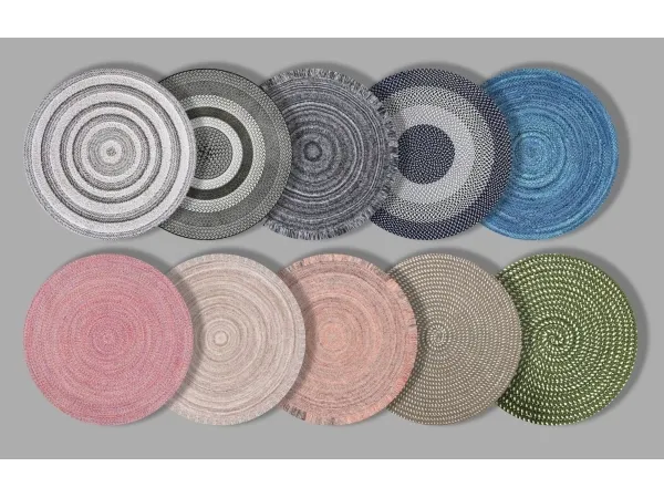Alpha Braided round carpets - The Sims 4 Custom Content