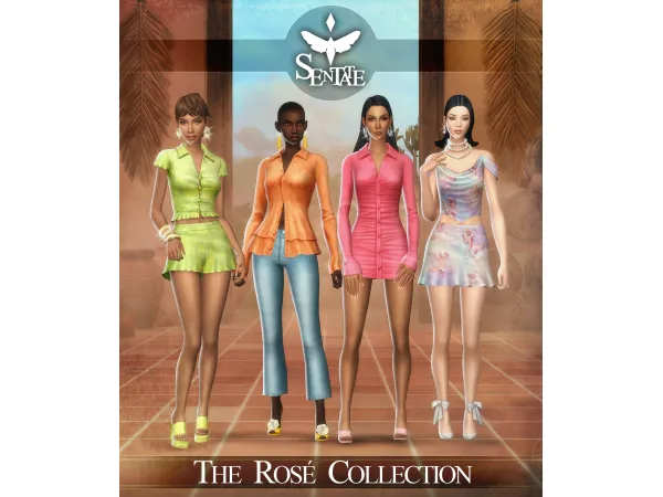 Maxis Match The Rosé Collection by sentate - The Sims 4 Custom Content
