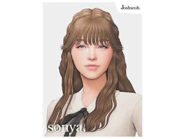 Maxis Match Sonya Hair by jo_se_oh - The Sims 4 Custom Content