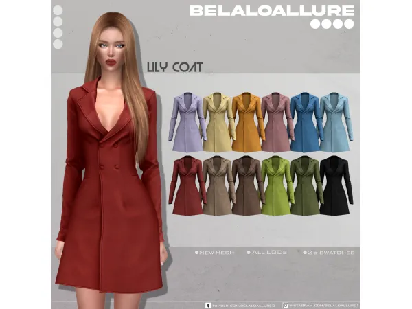Alpha Belaloallure_Casual winter wear collection - The Sims 4 Custom Content