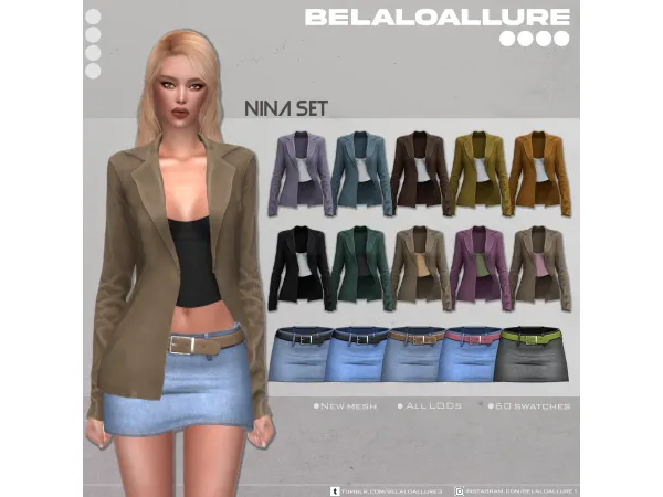 Belaloallure_Casual winter wear cc collection