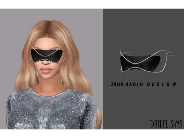 Alpha Beyonce in Zaha Hadid Design Black Sunglasses - The Sims 4 Custom Content