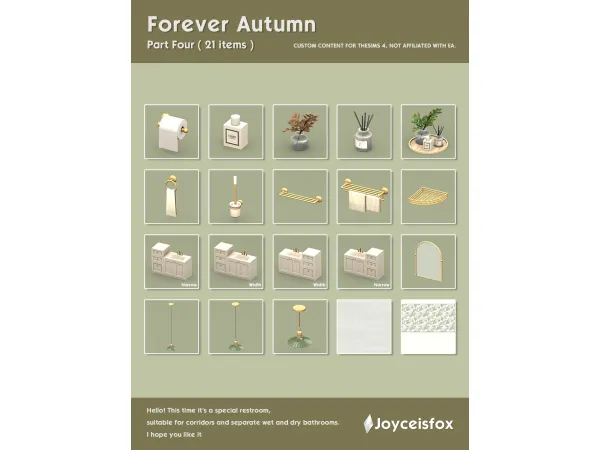 Maxis Match Forever Autumn Part 4 by Joyceisfox - The Sims 4 Custom Content