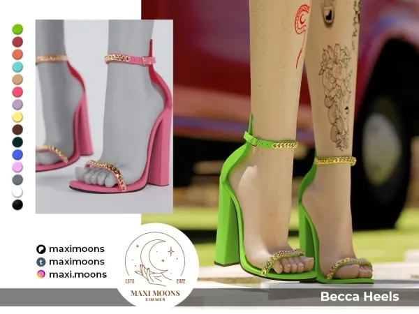 Alpha Becca Heels - The Sims 4 Custom Content