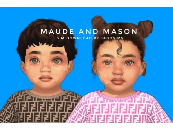 Alpha Maude and Mason (Sim Download) - The Sims 4 Custom Content