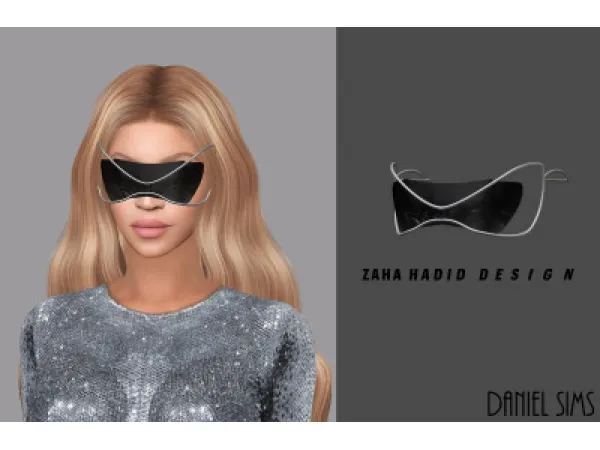 Alpha Beyonce in Zaha Hadid Design Black Sunglasses - The Sims 4 Custom Content