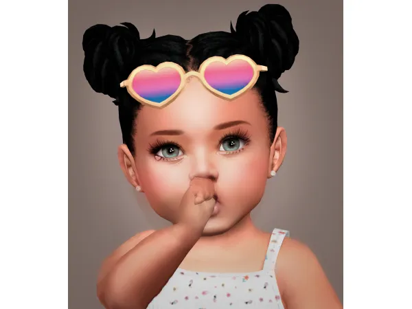 Maxis Match infant Heart Glasses Jennisims by Jennifer - The Sims 4 Custom Content