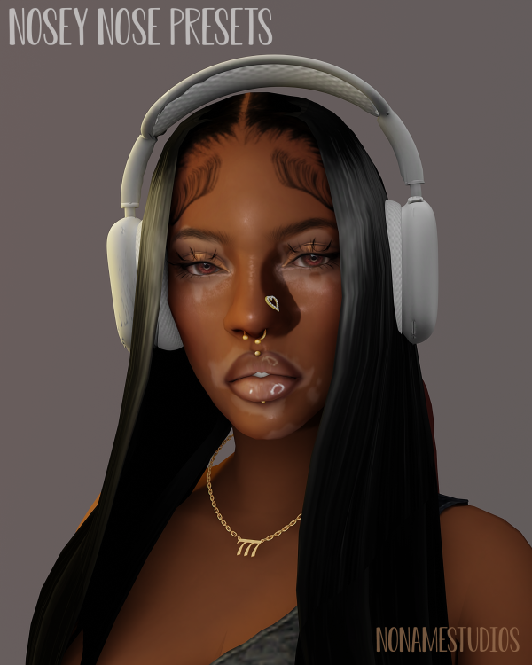 Alpha Nosey Nose Presets by simsfinds - The Sims 4 Custom Content
