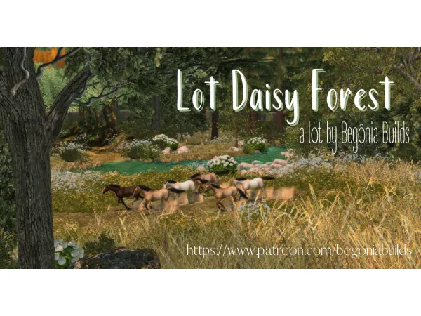 Mix Daisy Forest Files Free by begoniabuilds - The Sims 4 Custom Content