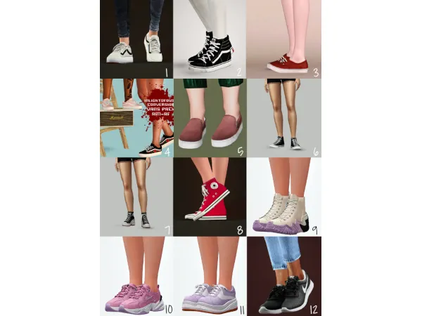 WanderingSims Fave CC - Female Shoes List