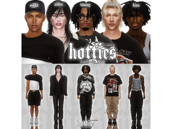 Alpha HOTTIES A MALE SIM DUMP by camssimz - The Sims 4 Custom Content