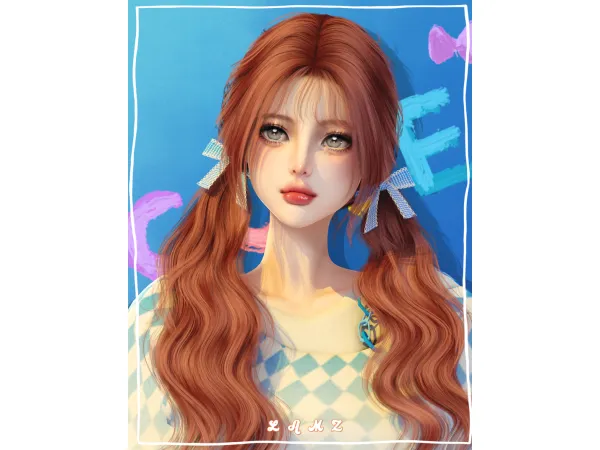 Alpha LAMZ_MiekoHairstyles_001F by lamzsims4 - The Sims 4 Custom Content