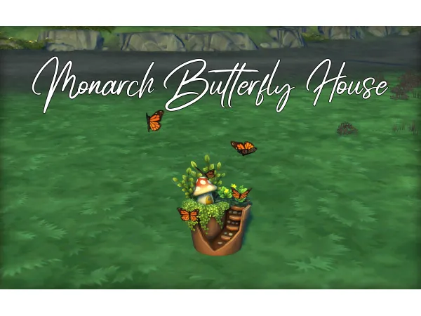 Monarch Butterfly House (with Animated Butterflies!) by Naunakht
