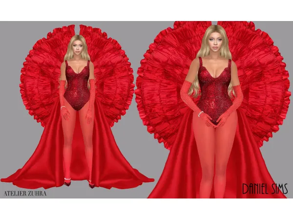 Alpha Beyonce in Atelier Zuhra - The Sims 4 Custom Content