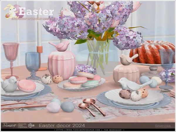 Alpha Easter decor - The Sims 4 custom content