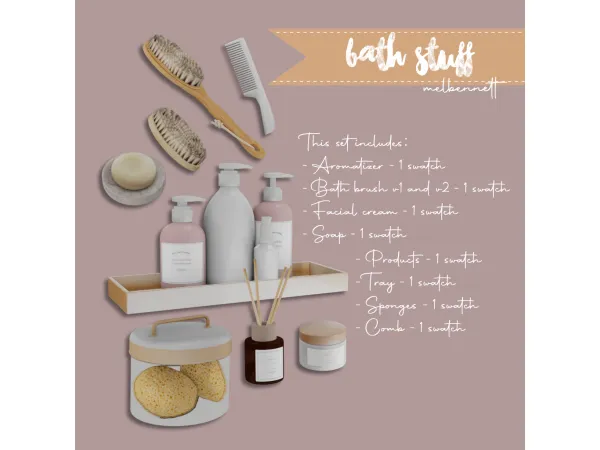 Mix Bath Stuff Collection - The Sims 4 Custom Content