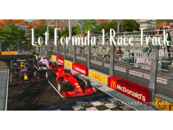Mix Formula 1 Race Track Files Free by begoniabuilds - The Sims 4 Custom Content