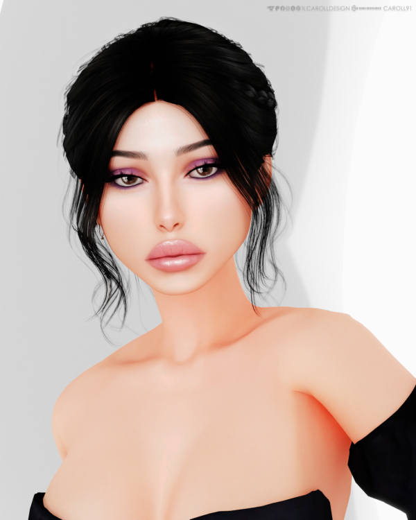 Alpha Female makeup and genetics by simsfinds - The Sims 4 Custom Content