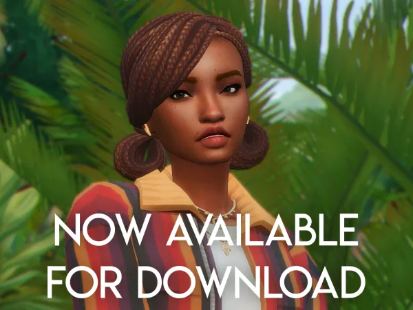 Maxis Match Quinn Hair by feralpoodles - The Sims 4 Custom Content