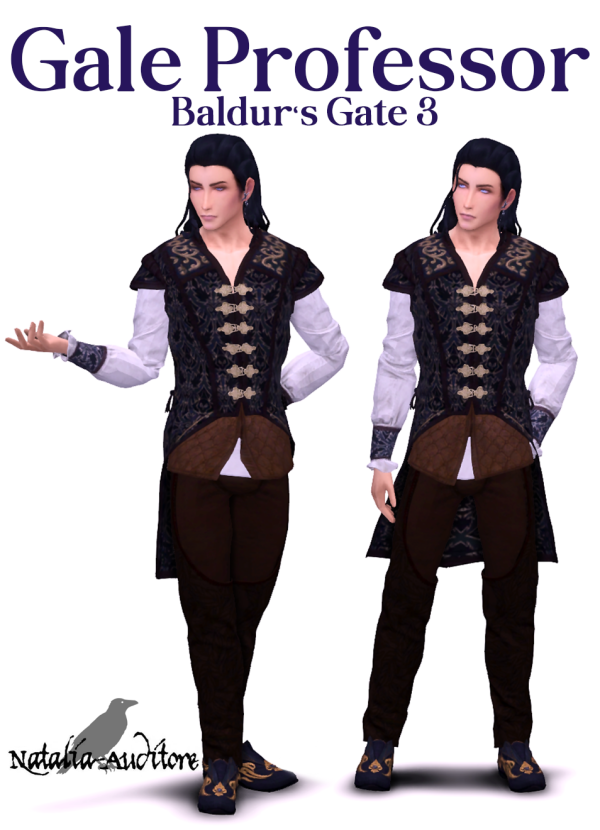 Alpha Gale Professor outfit by simsfinds - The Sims 4 Custom Content
