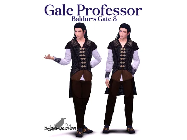 Alpha Gale Professor outfit by natalia_auditore - The Sims 4 Custom Content