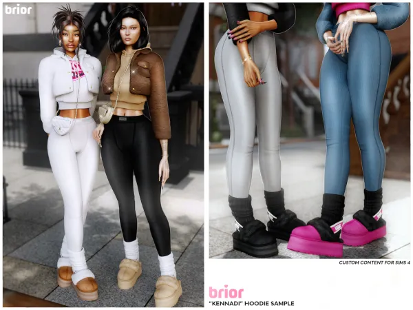 Mix brior kennadi hoodie (sample) - The Sims 4 Custom Content