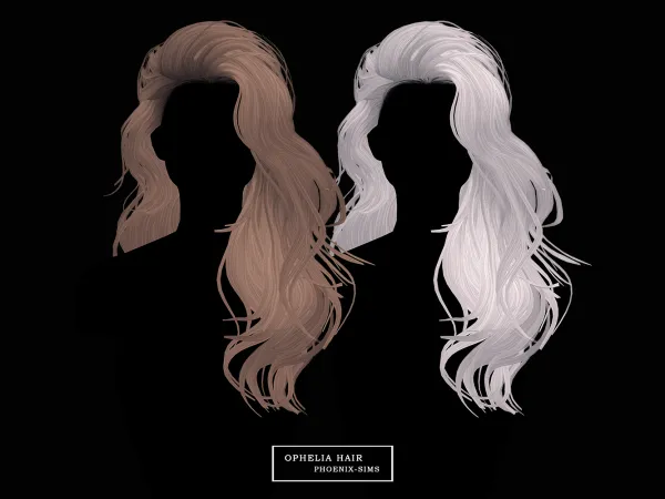 Alpha Ophelia Hair - The Sims 4 Custom Content