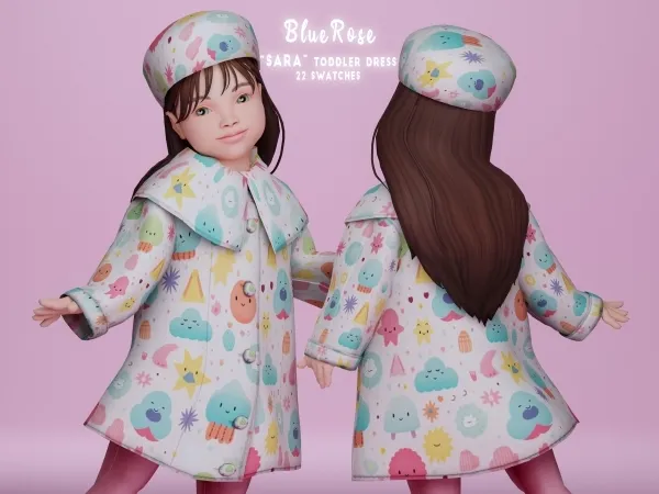 Sara Toddler Dress -brsims