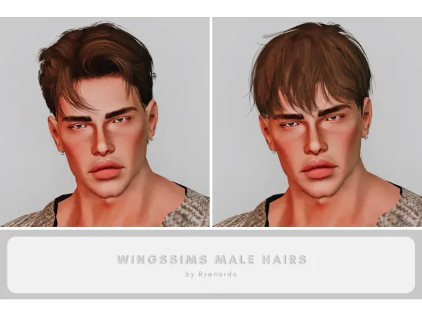 4t3 Wingssims Male Hairs - The Sims 3 Custom Content