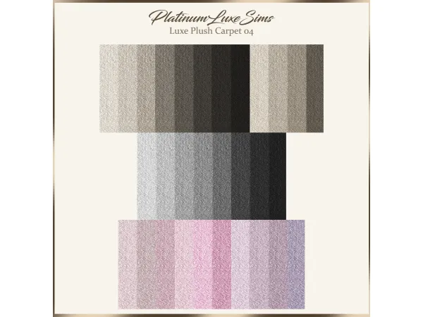 Mix Luxe Plush Carpet 04 by Platinumluxesims - The Sims 4 Custom Content