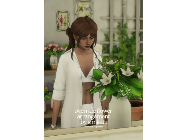 override flower arrangement  by simkatu by simkatu
