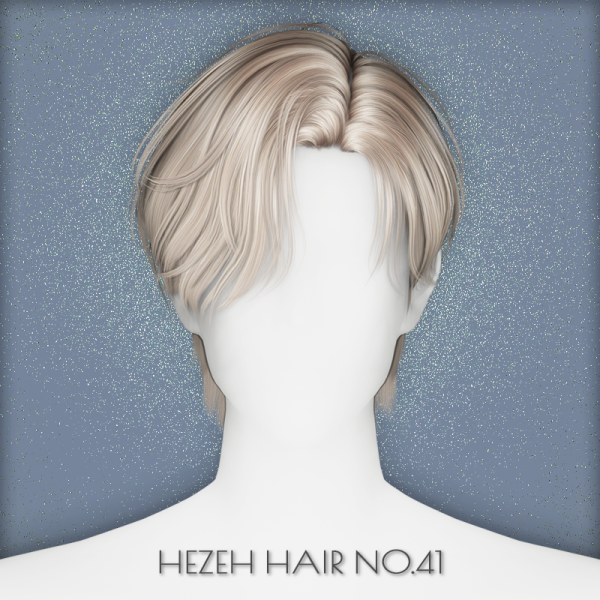 Alpha [Hezeh]Hair_No41 by hezeh - The Sims 4 Custom Content