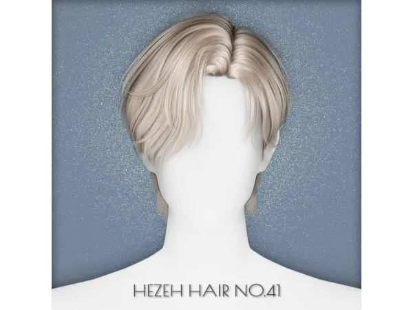 Alpha [Hezeh]Hair_No41 - The Sims 4 Custom Content