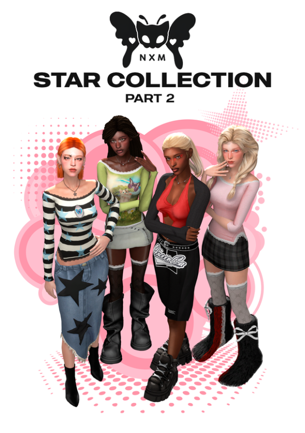 Alpha star collection (pt 2) collab with nsves by simsfinds - The Sims 4 Custom Content